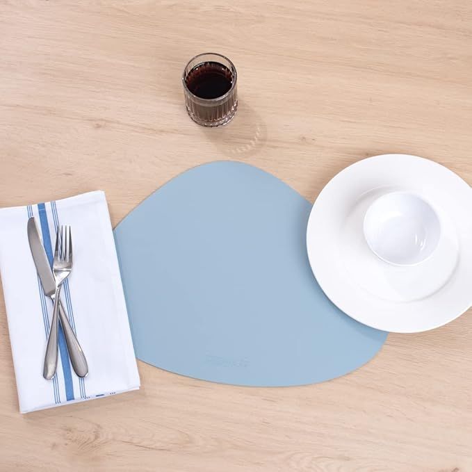 6pcs PU Placemats Non Slip Insulation Place Mats Set For Table