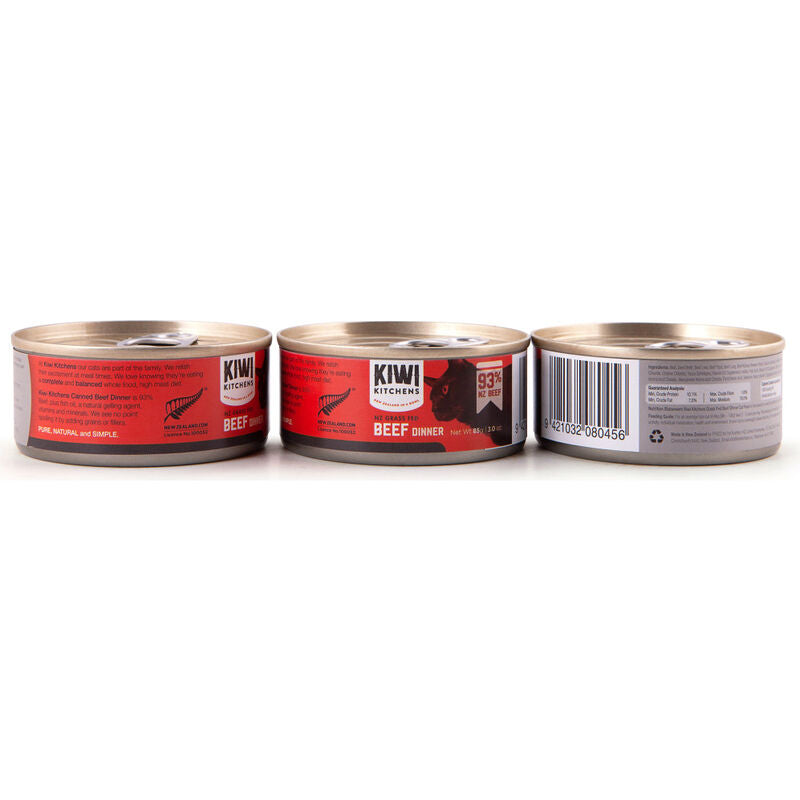 Kiwi Kitchens Grass Fed Beef Dinner Canned Wet Cat Food