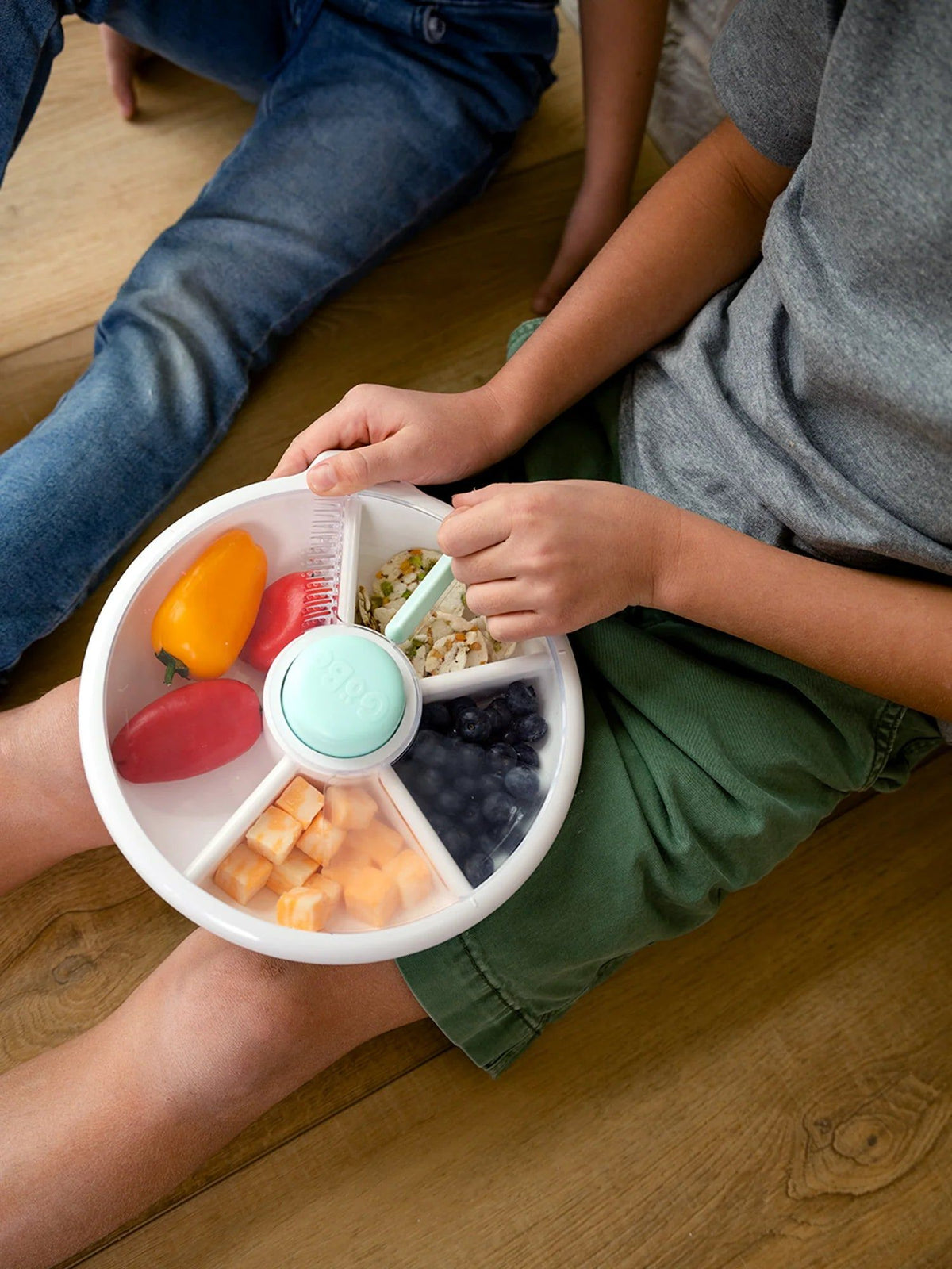 GoBe Large Snack Spinner Slide-Macaron Blue