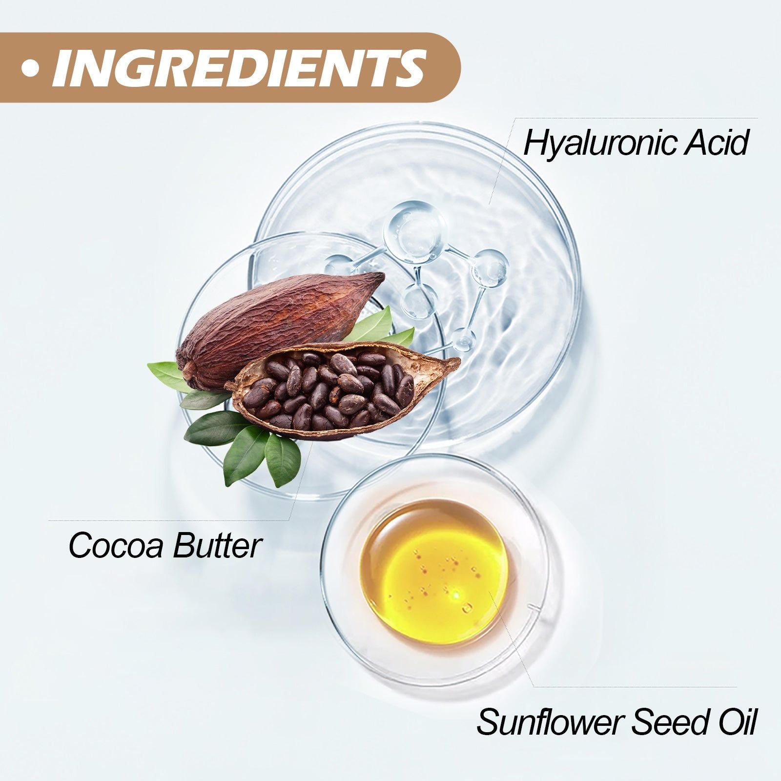 Cacao Body Lotion Brightening and Hydrating Skin, Acne Mark Removal, Natural Moisturizer ,100g