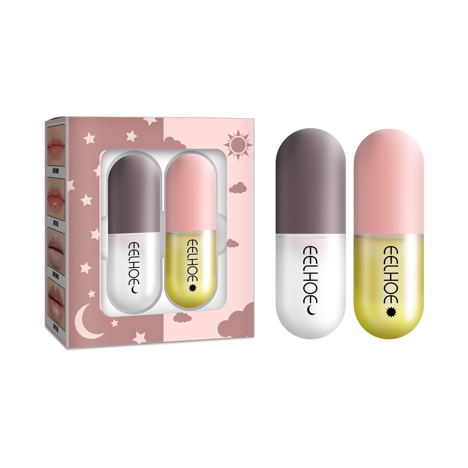 Lip Capsules, Make Your Lips Look Fuller and More Hydrated, Plump & Moisturize ,2pcs