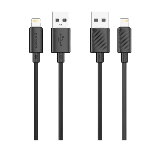 كابل Porodo Blue USB-A إلى Lightning بطول 1.2 متر