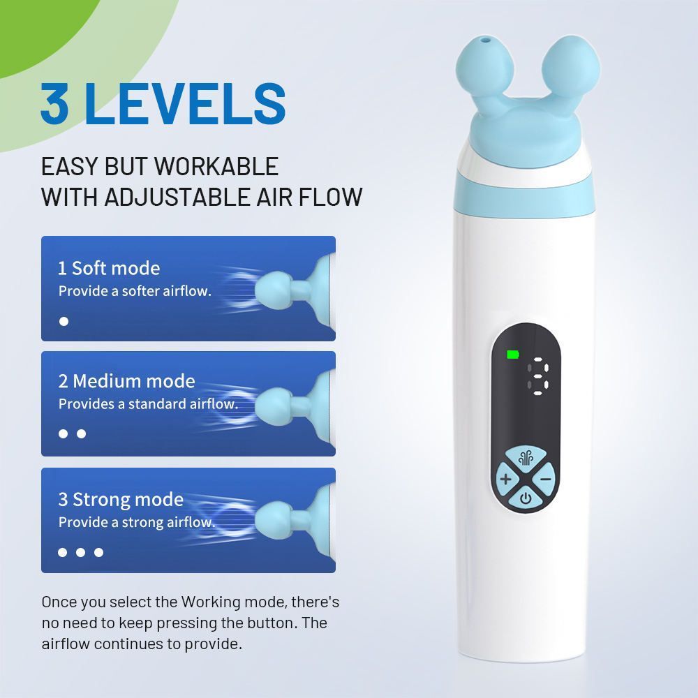 Ear Pressure Relief Device Eustachian Tube Blower Balanced Ear Pressure Improve Tinnitus for Airplane Travel