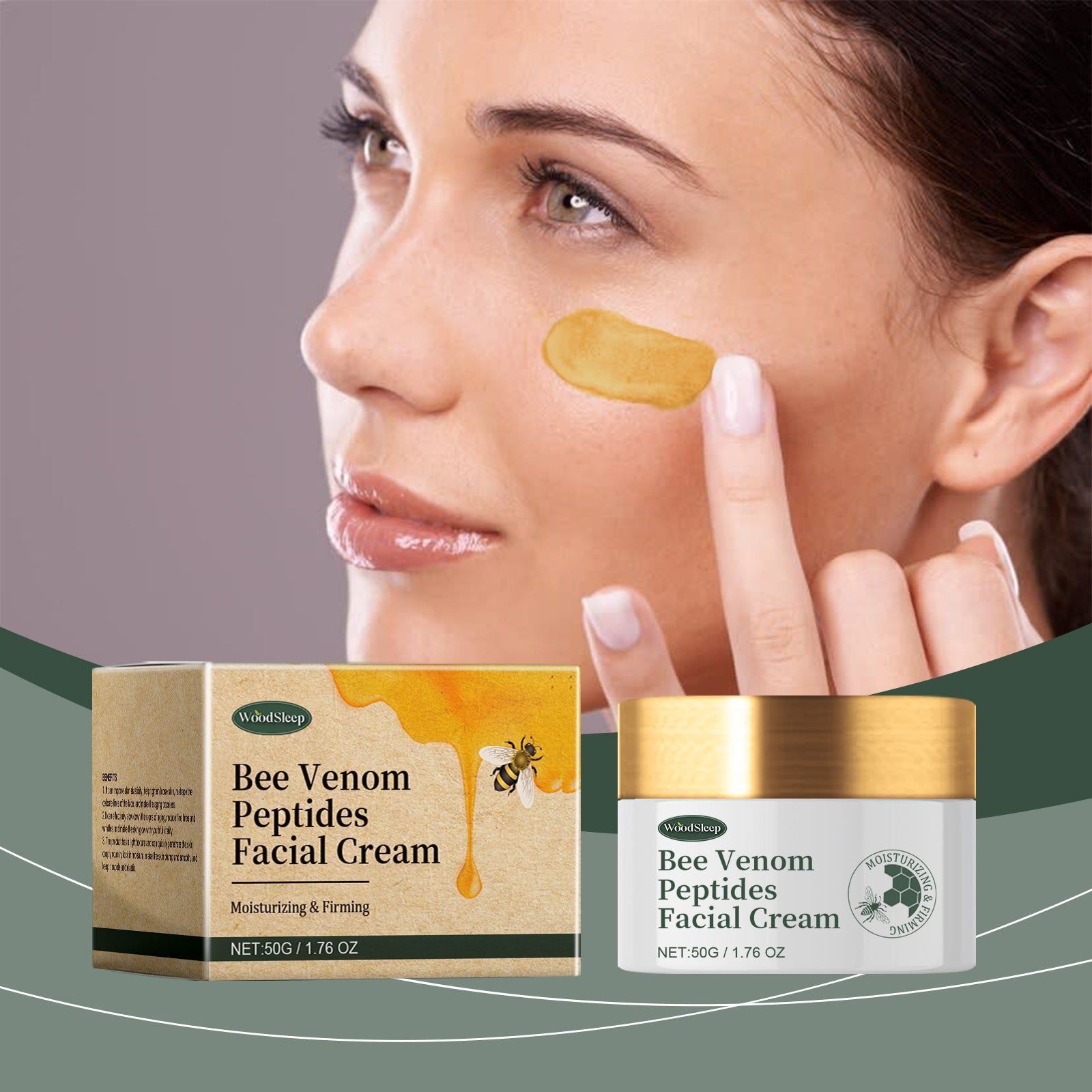 Revitalize Your Skin with Bee Venom Anti-Wrinkle Cream, Firming and Moisturizing ,50g