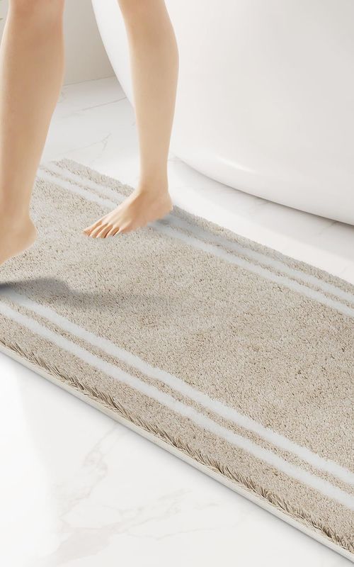 AIESY® Non-Slip Super Absorbent Quick Dry Shaggy Microfiber Bath Mat
