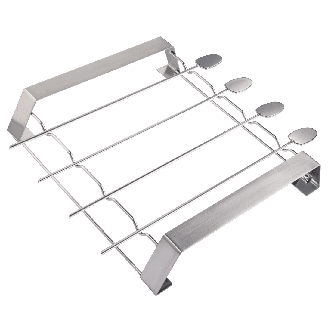 XAVAX 111585 Barbecue Skewer Set, made of stainless steel, with rack, 5 pieces