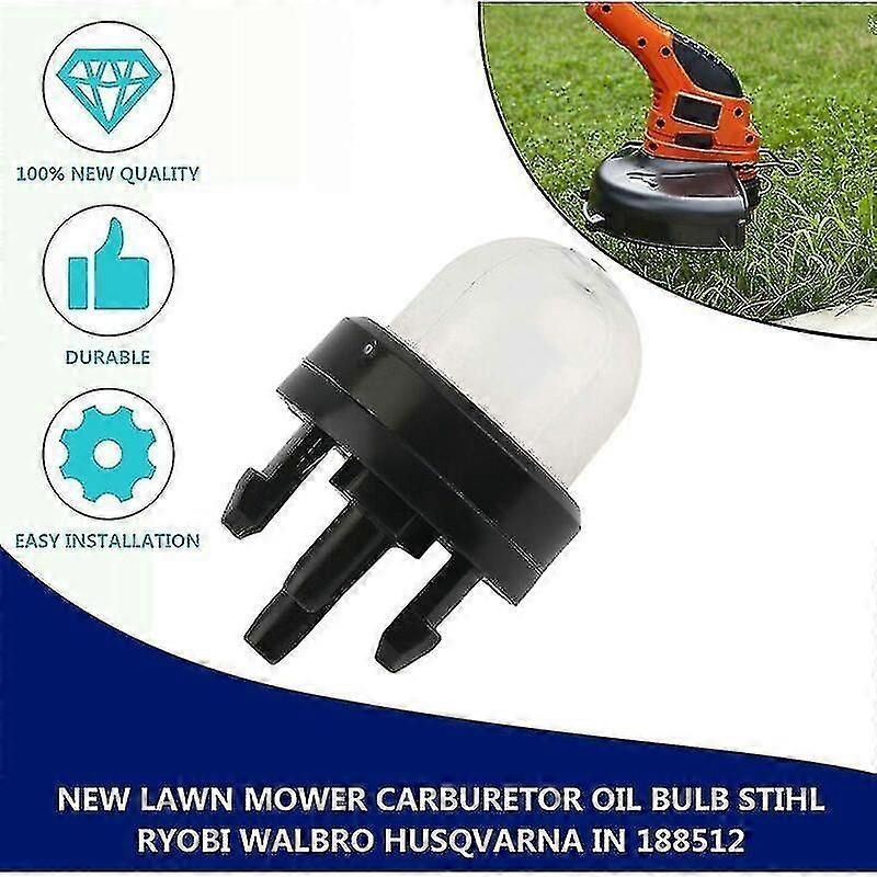 Carburetor Primer Pump & Fuel Bulbs Replacement - Compatible with Chainsaw, Blower, Trimmer Carburetors (Durable Construction)