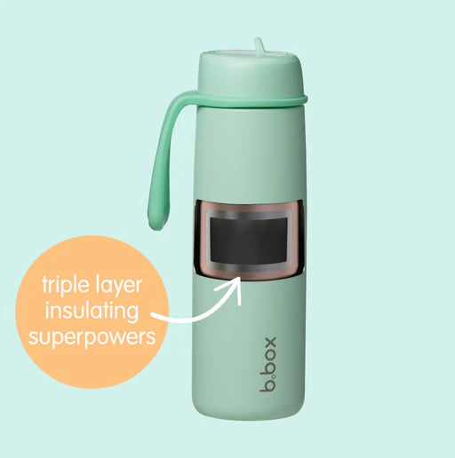 Insulated Flip Top Bottle 690ml - Pink Paradise