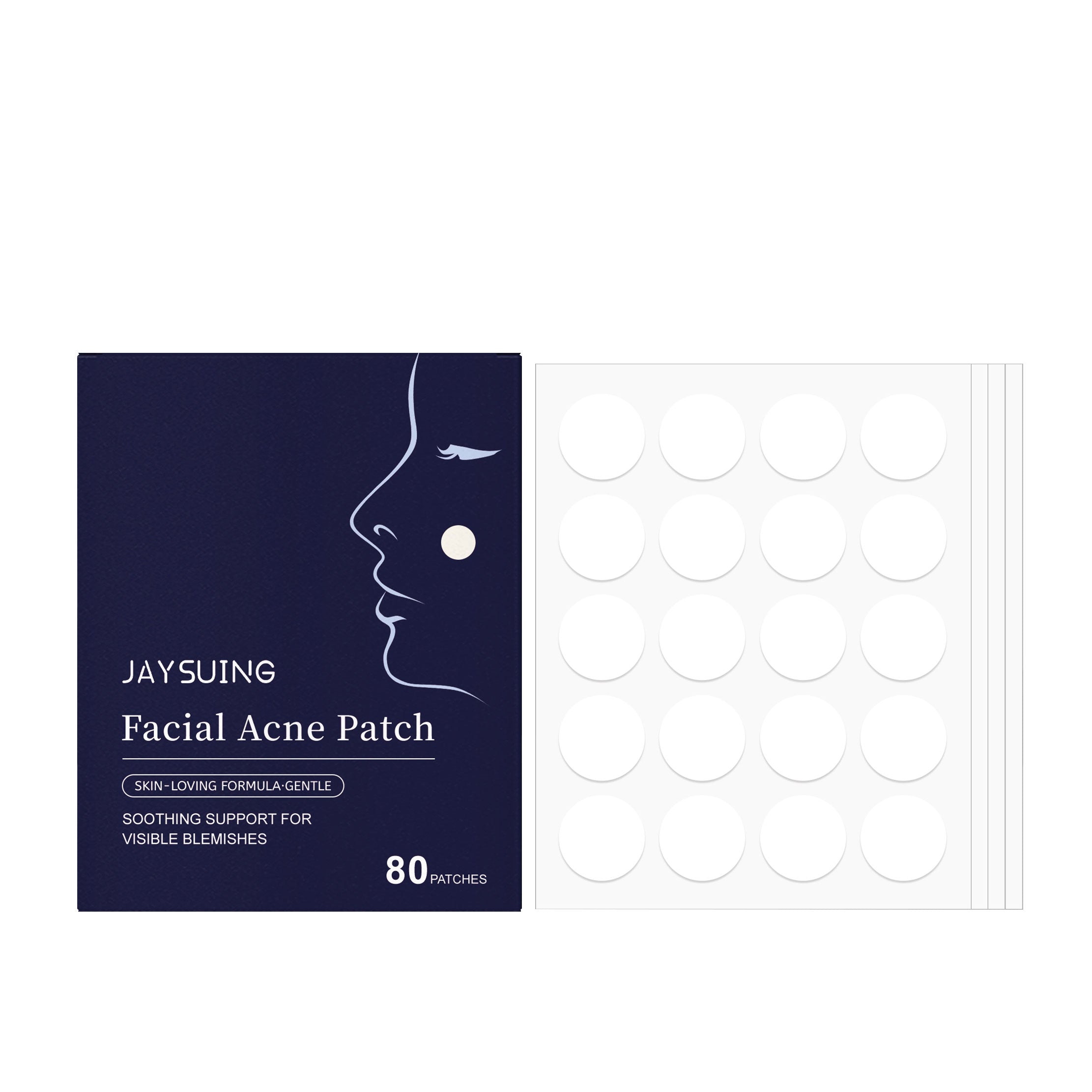 Clear Acne Patches for Facial Care, Salicylic Acid, Pimple Spot Treatment, Breathable, Fast-Acting ,80pcs