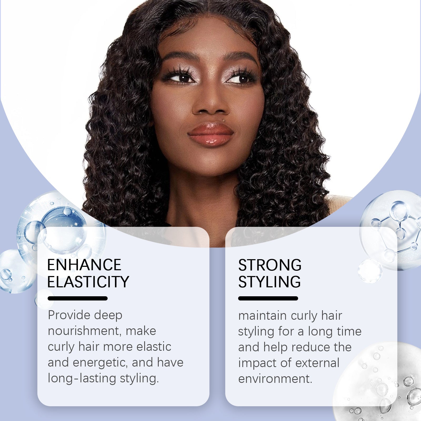 Curl Styling Gel, Effective Nourishment for Vibrant, Long-Lasting Curls ,120g