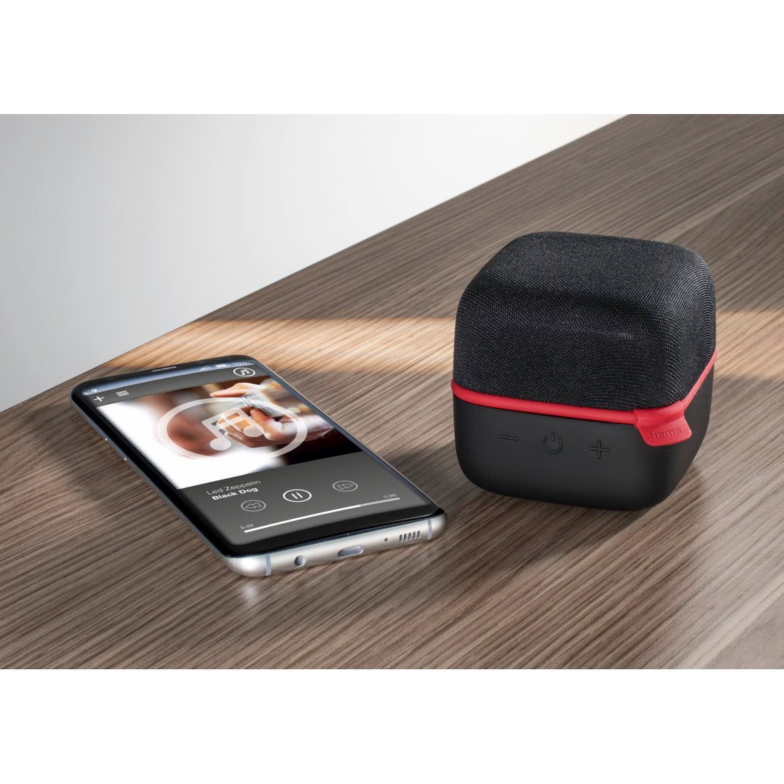 HAMA 173156 "Cube" Mobile Bluetooth® Speaker, black/red