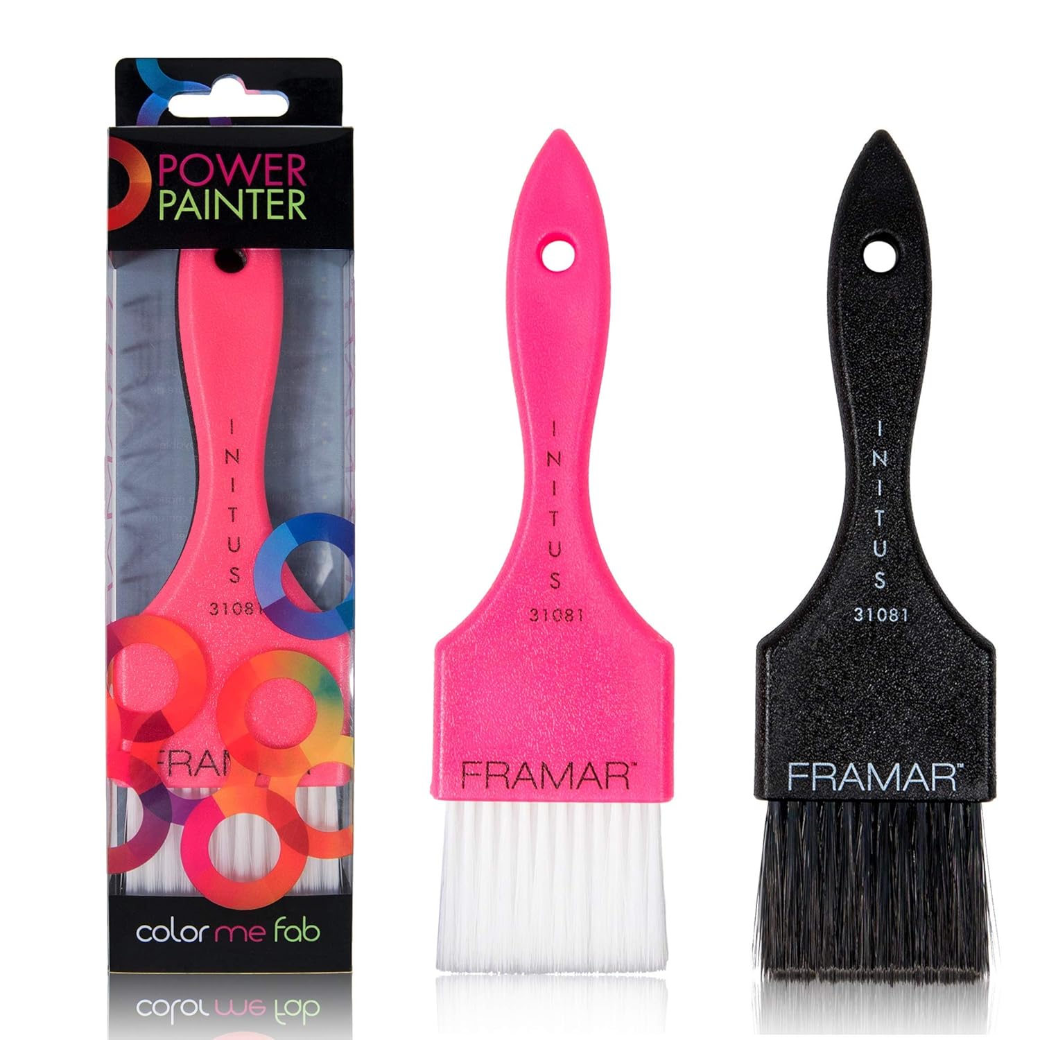 Framar Power Painter, Extra Wide Hair Coloring Brush, Pack of 2