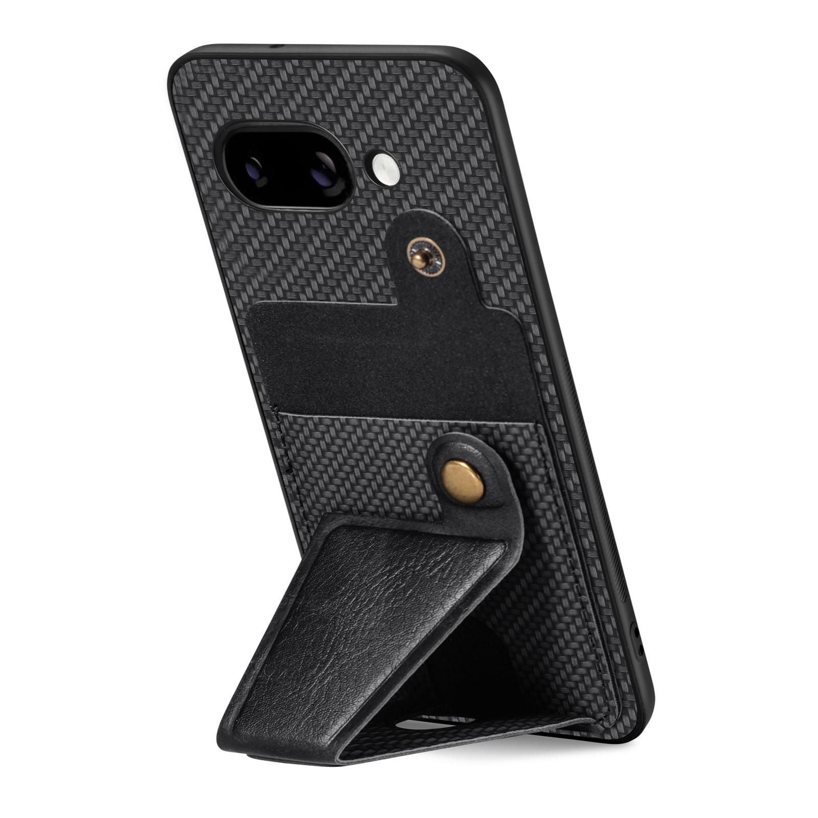 Carbon Fiber Wallet Case For Google Pixel 9a