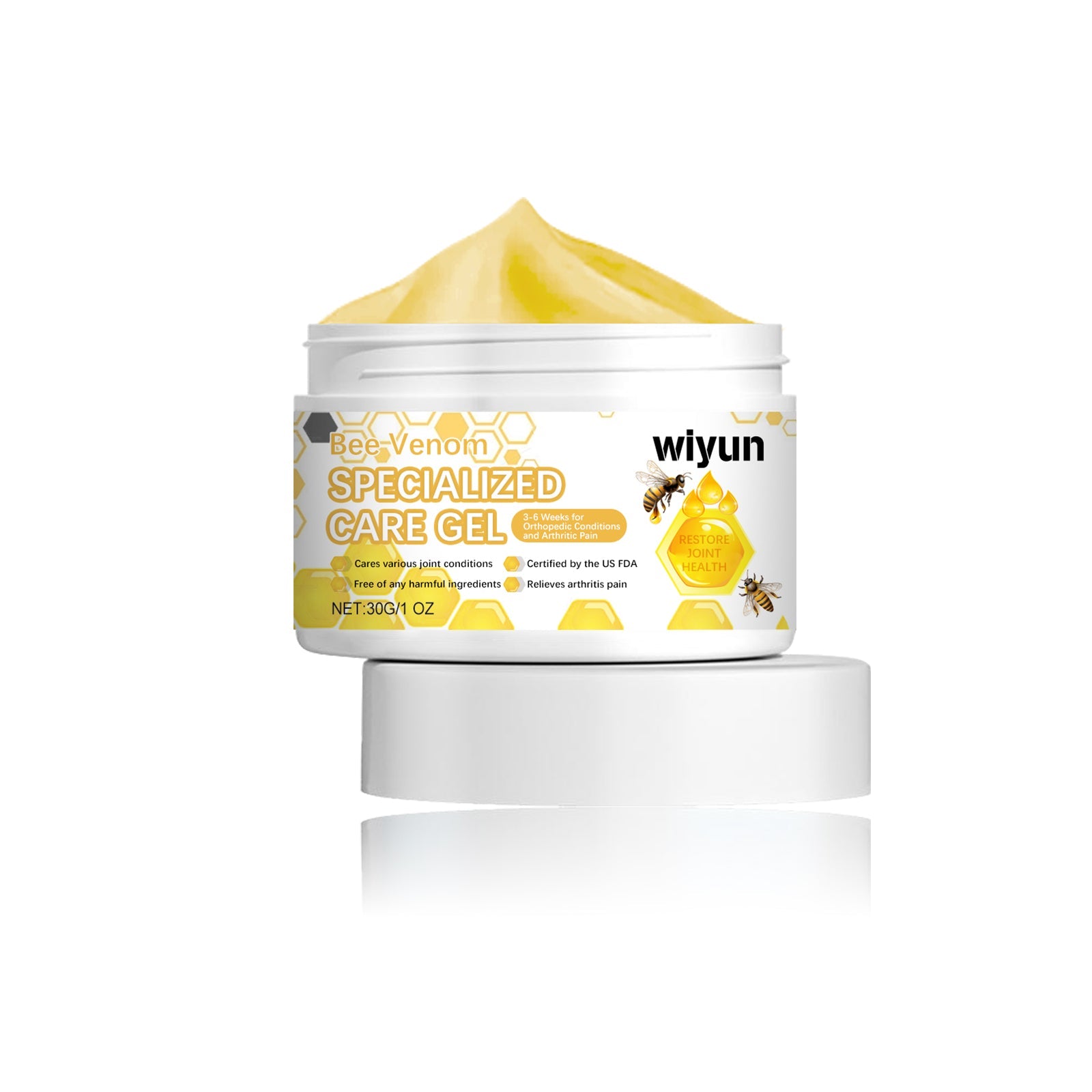 Bee Venom Pain Cream, Joint Relief, Inflammation Relief, Natural Muscle Gel ,30g