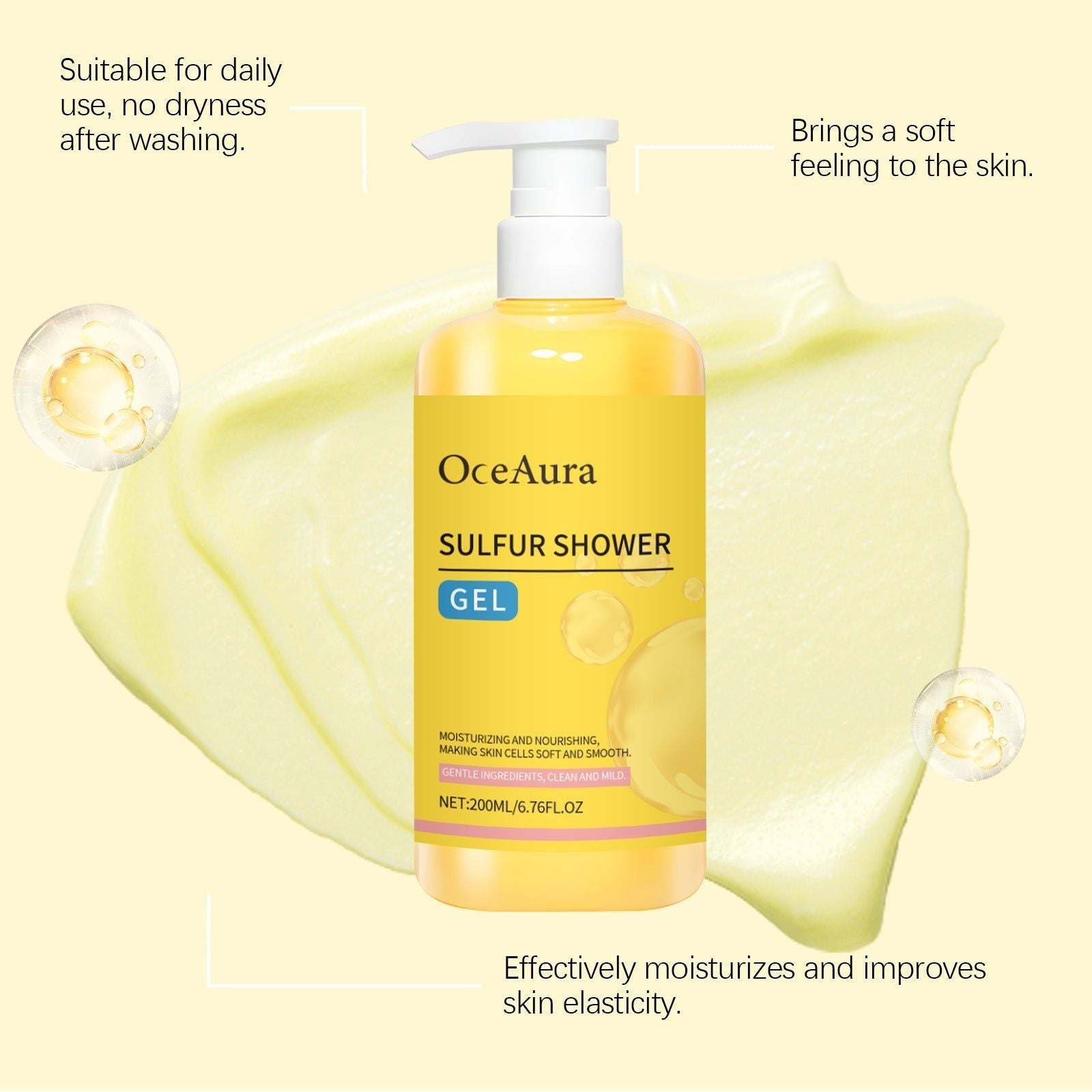 Body Wash, Gentle Cleansing, Moisturizing, Brightening, Oil-Control, Refreshing Skin ,200ml