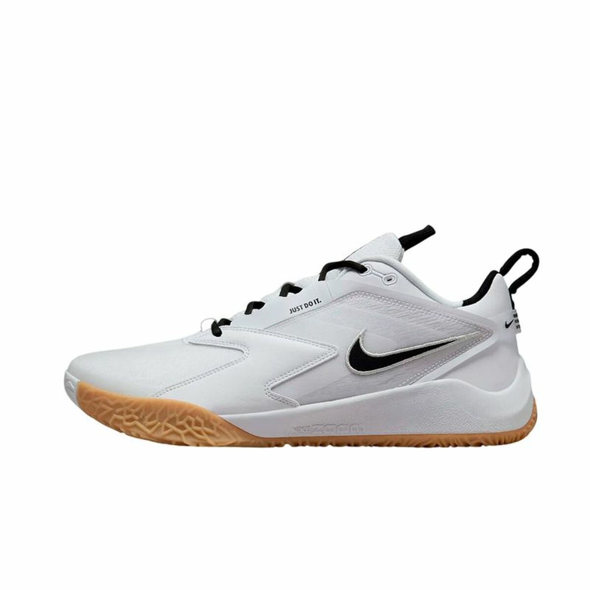 حذاء كرة السلة للبالغين Nike Airzoom Hyper Ace 3 أبيض وأسود