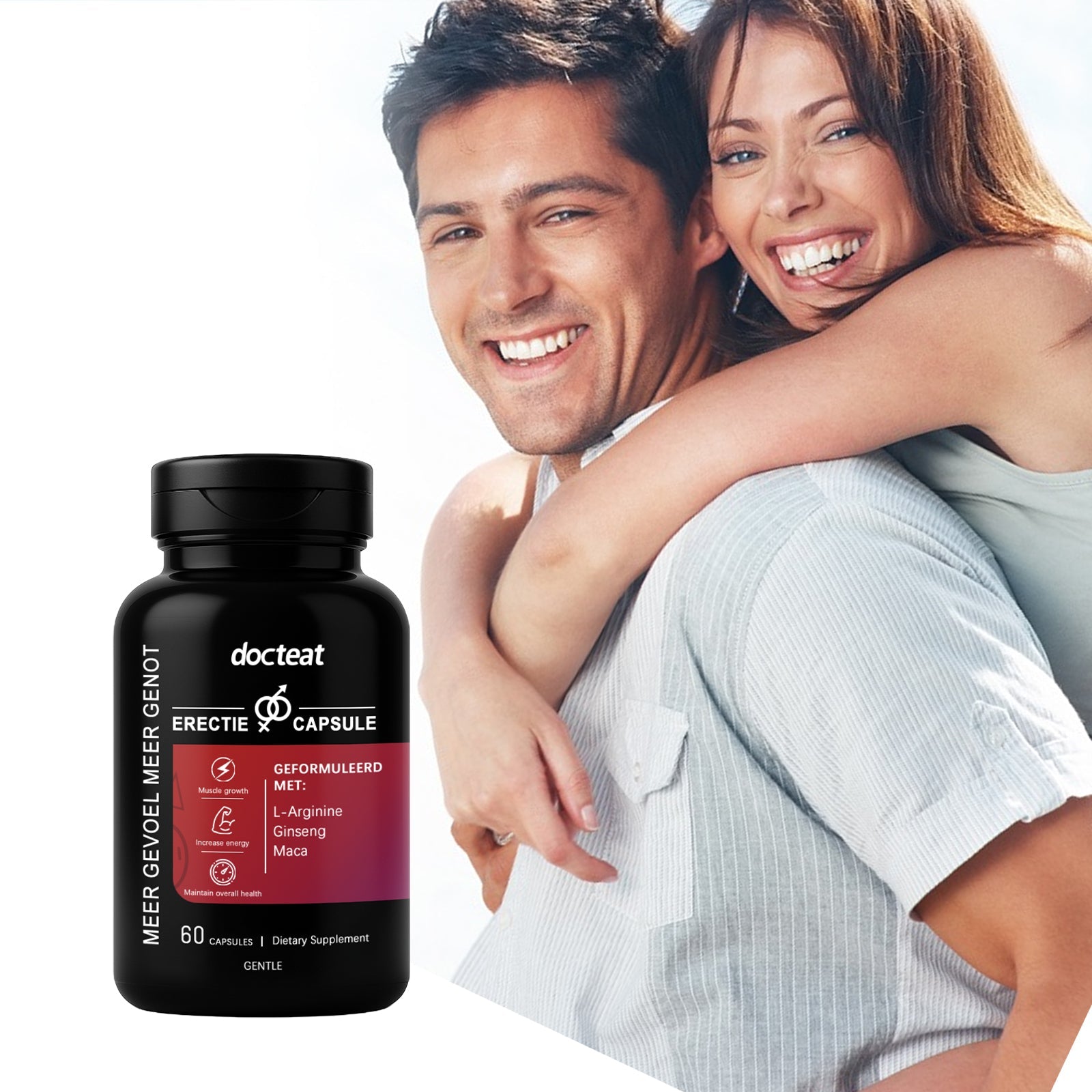 Boost Male Care, Muscle & Vitality Capsules, Natural Body Maintenance, Energy Support ,60pcs