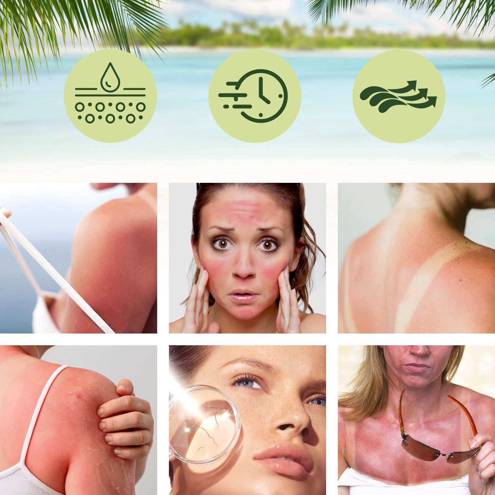 Aloe Vera Hydration Protection Cream, UV Shield, Moisturizing Sunblock ,50ml