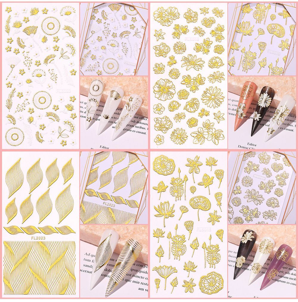 Nail Art Kit Nail Decorations Supplies Nail Art Decals Brushes Rhinestones Dotting Tools