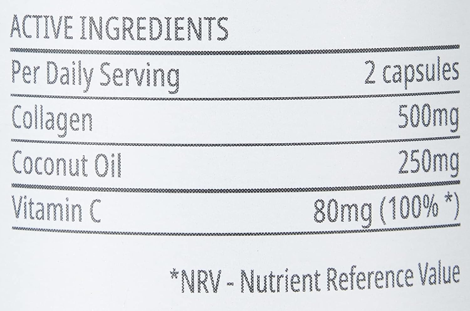 MYVITAMINS Beauty Coconut + Collagen مع فيتامين C لدعم صحة الشعر والجلد والأظافر 60 كبسولة