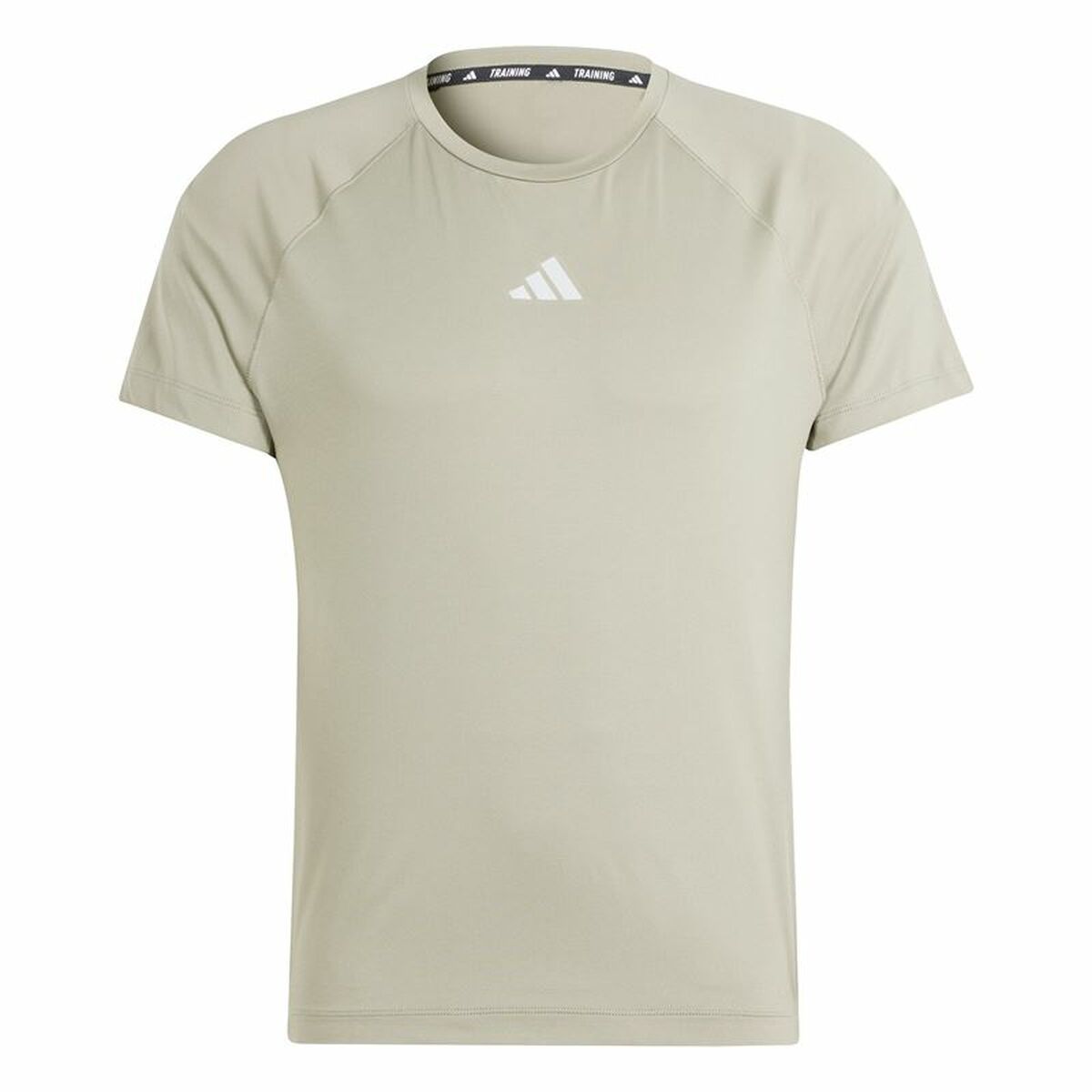 Men’s Short Sleeve T-Shirt Adidas Essentials Gym+ Beige