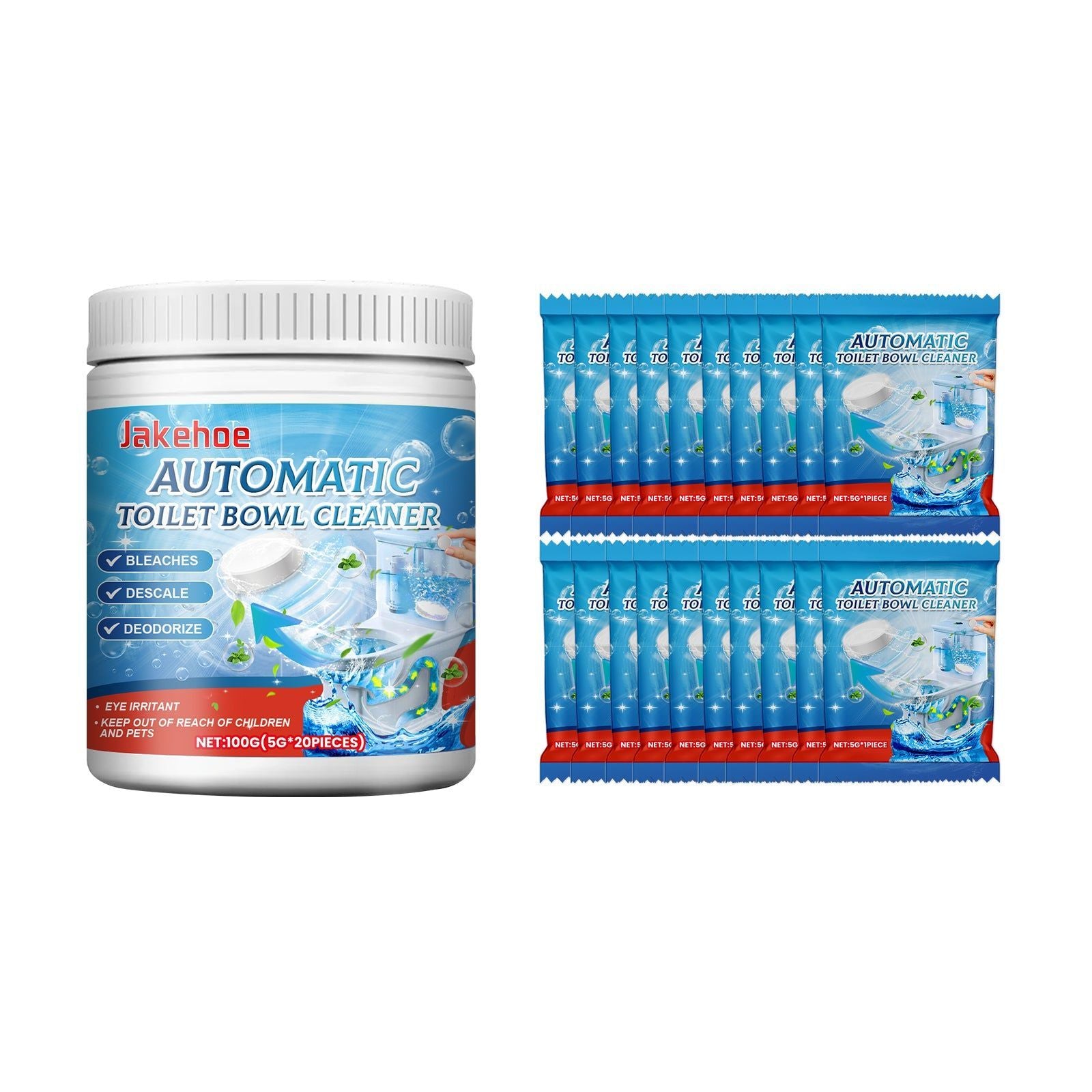 Automatic Toilet Bowl Cleaner Effervescent Tablets, Freshen & Remove Odors, Easy Cleaning ,100g