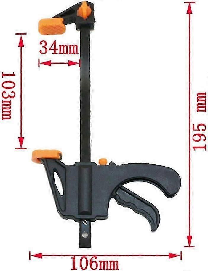 4-in-1 Ratchet Bar Clamp with Quick Release, Heavy Duty Alloy Hand Tool for DIY Carpentry and Woodworking Projects, Adjustable Pressure Design