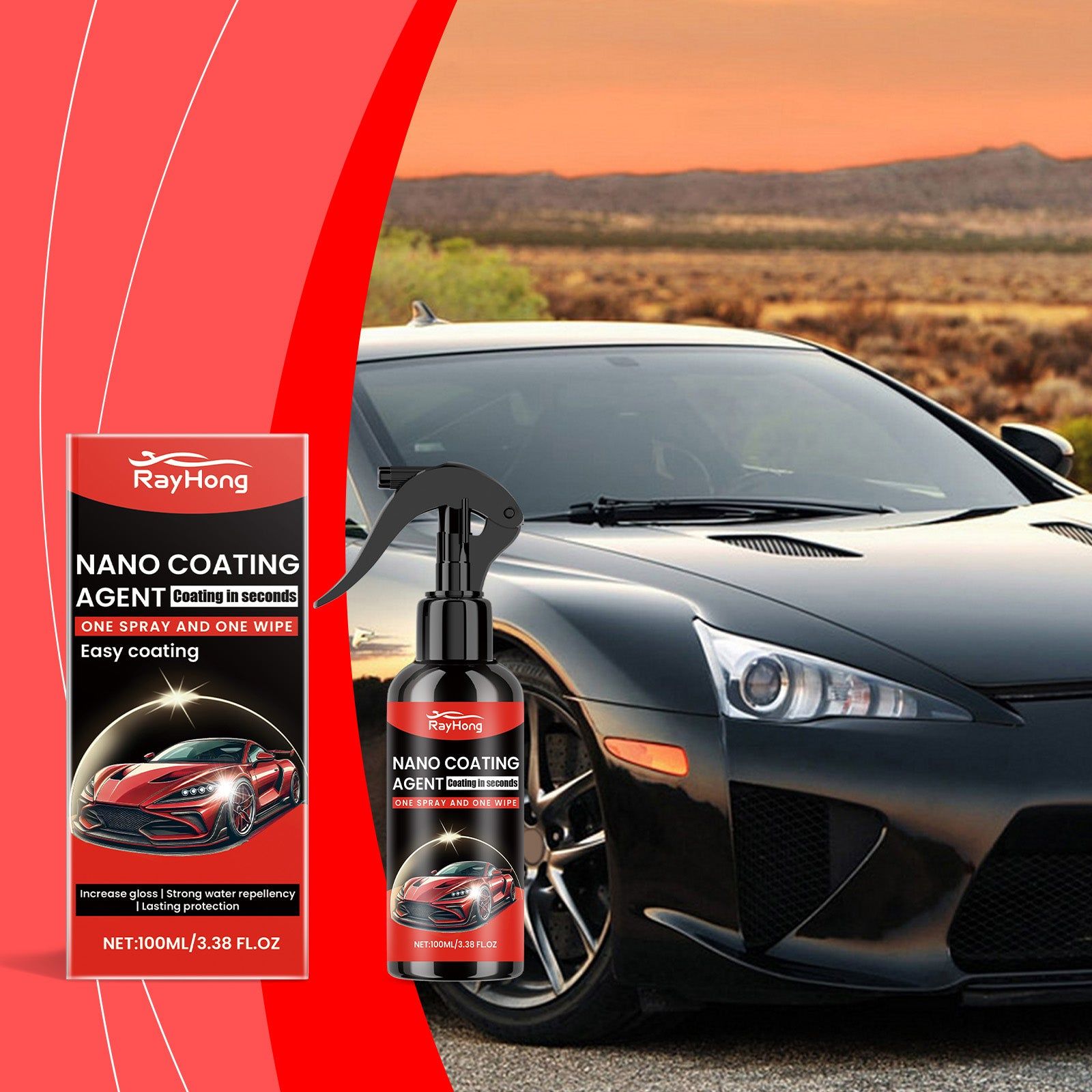 Automobile Coating, Car Paint Protection, Gloss Enhancement, Scratch Repair, Easy Application ,100ml