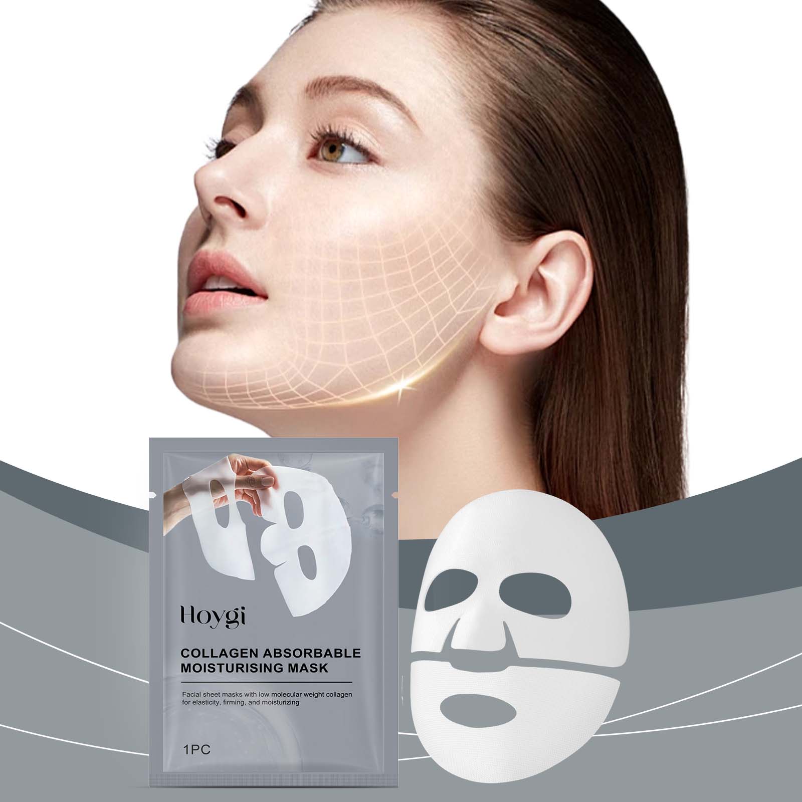 Deep Anti-Wrinkle Collagen Mask for Facial Care, Hydrating, Skin Rejuvenation, Pore Cleansing ,1pcs