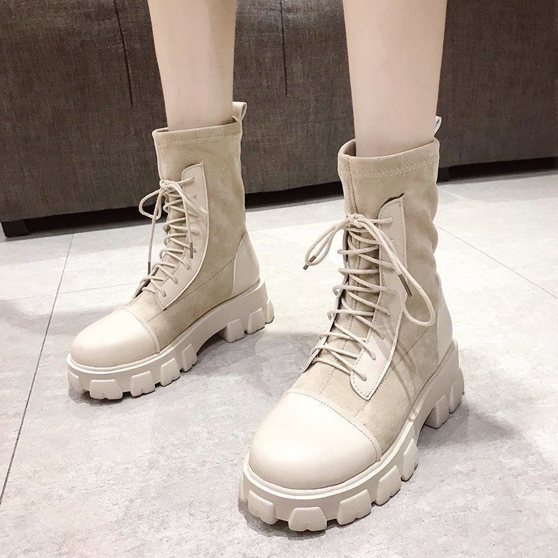 Girls Punk Gothic High Heel Ankle Sock Boots