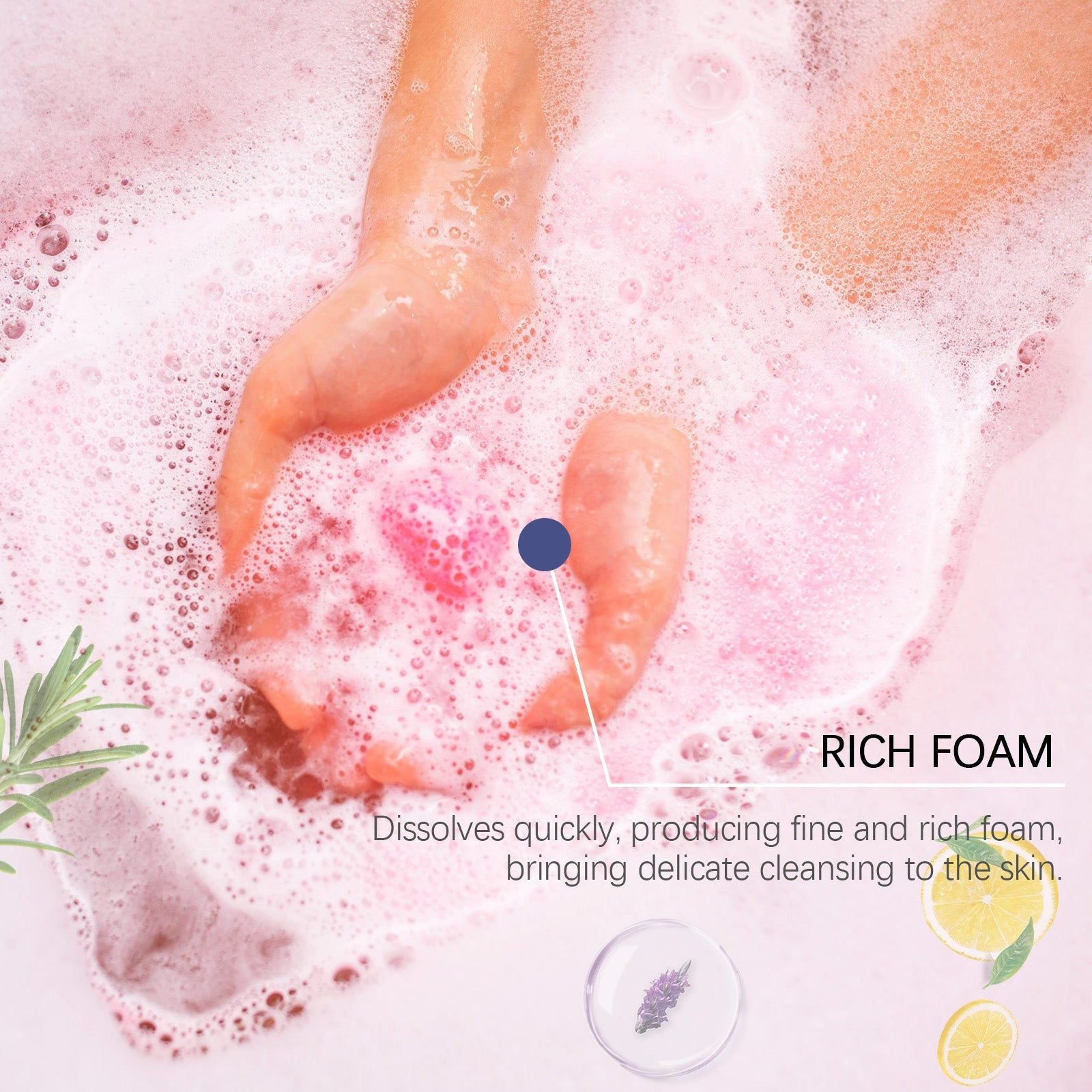 Christmas Bath Salt Ball, Relaxing Body Care, Moisturizing Fragrance, Spa Gift ,180g