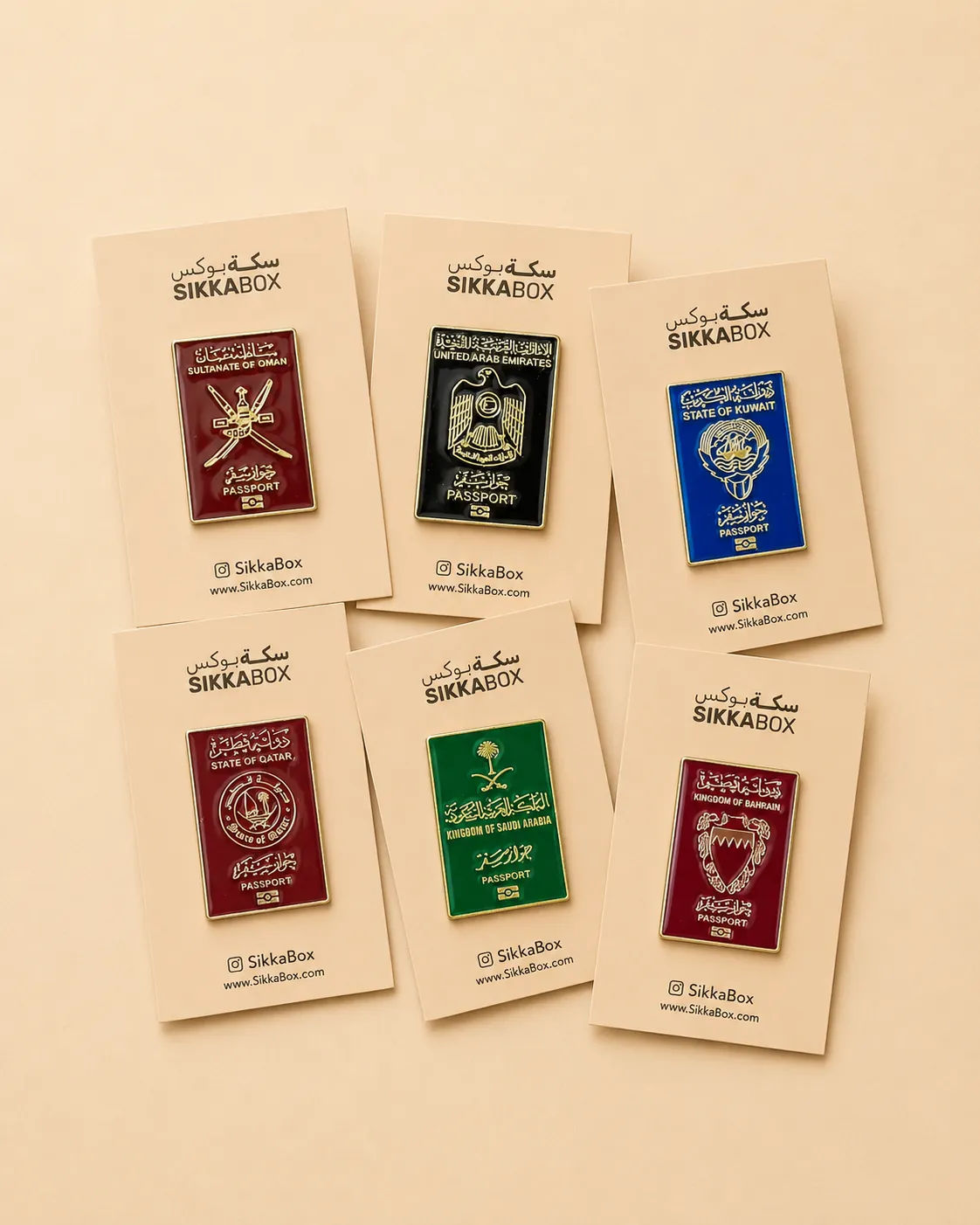 GCC Passport Metal Stickers