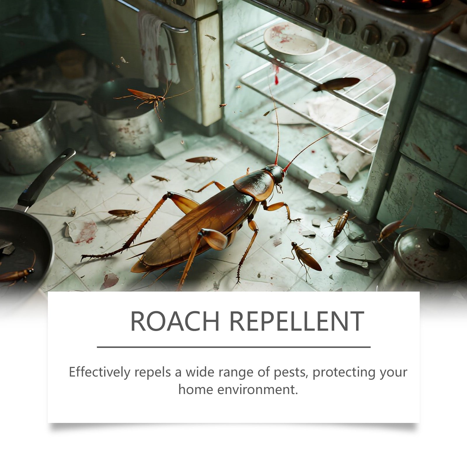 Effective Cockroach Bait Stickers, Indoor Pest Control, Fast Roach Killer ,16pcs
