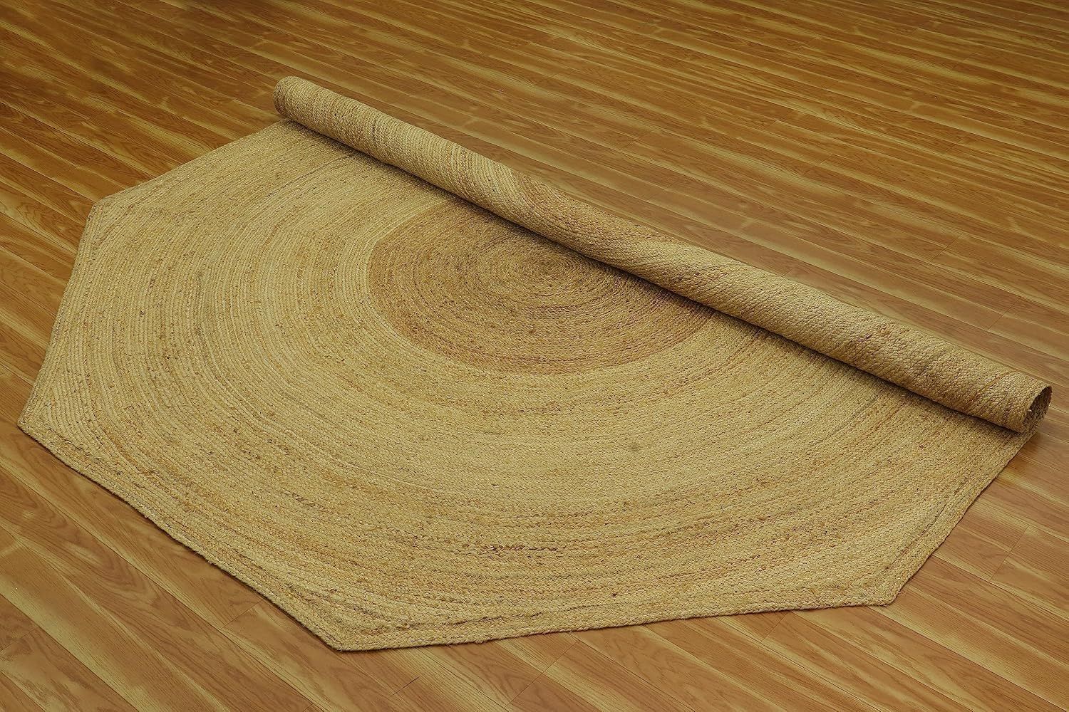 AIESY®  Beautiful Reversible Jute Rug Ideal for High Traffic Area