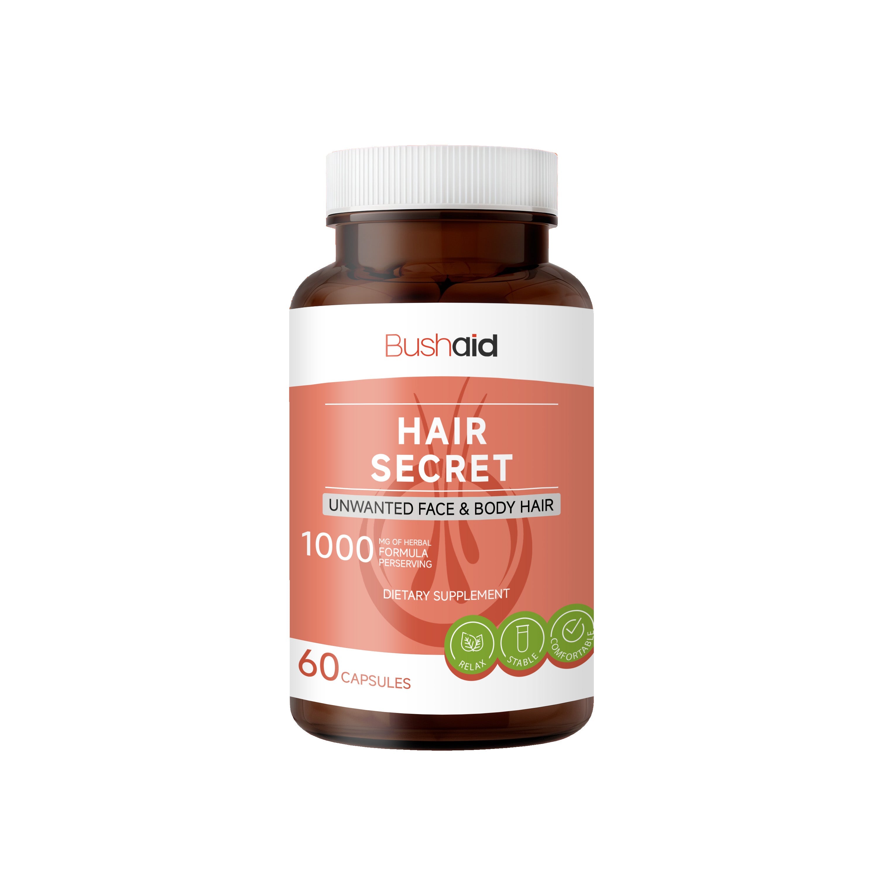 Revitalize Hair with BushAid Hair Care Capsules, Nourish Roots, Reduce Breakage ,60capsules