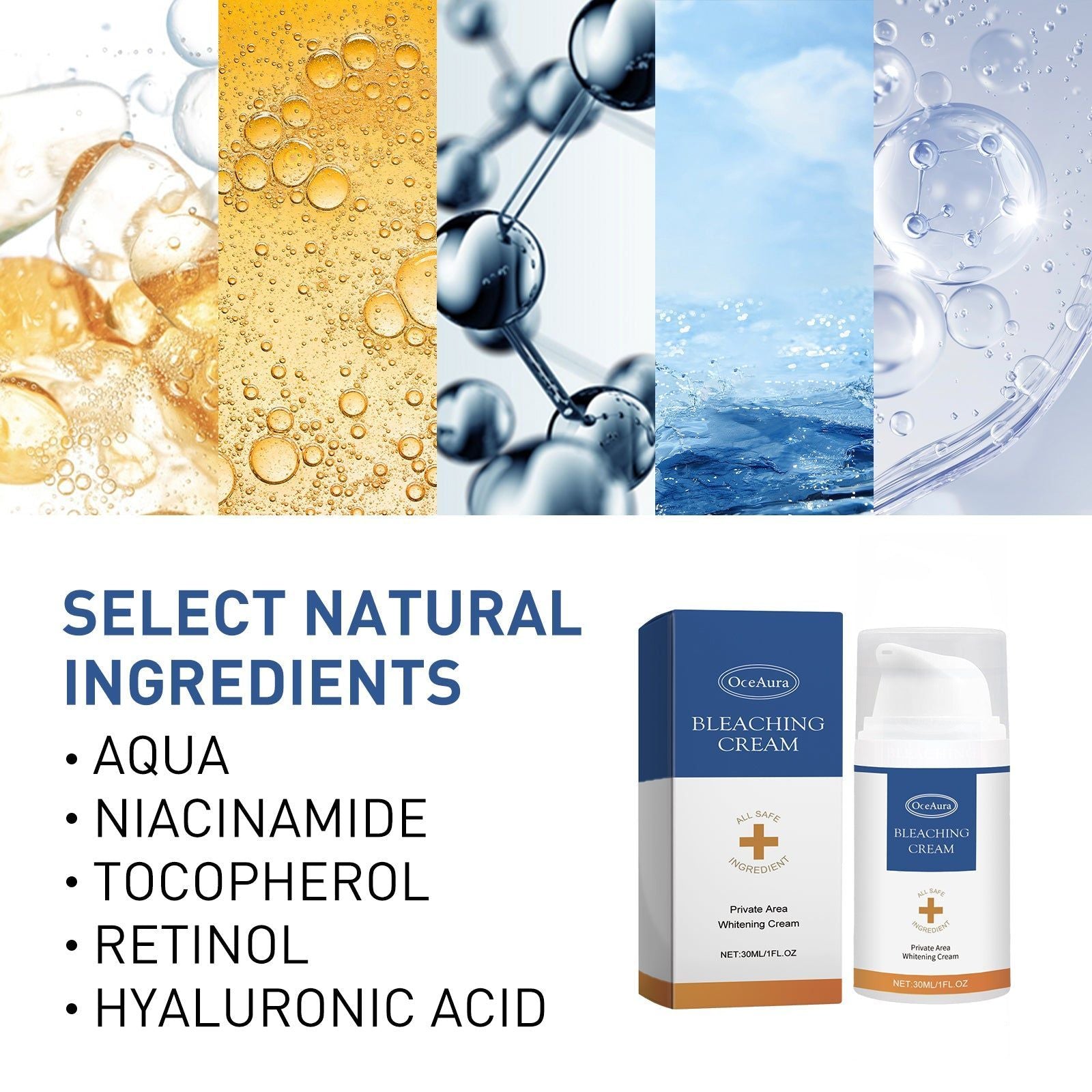 Brightening Skin Cream, Dark Underarm & Joint Lightening, Natural Glow ,30ml