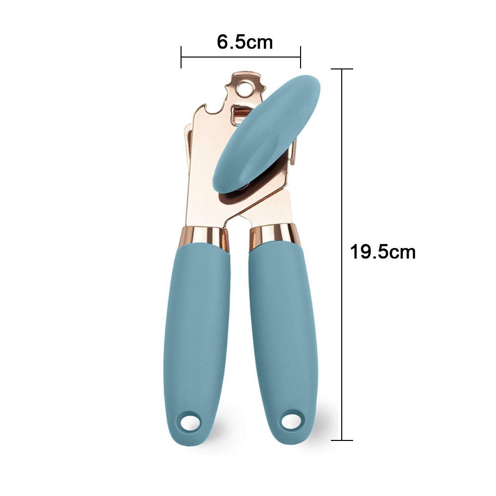 Manual Can Opener With Anti Slip Grip Handheld Smooth Edge Ergonomic