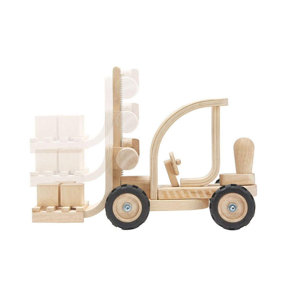 PlanToys Forklift — Wooden Toy Vehicle
