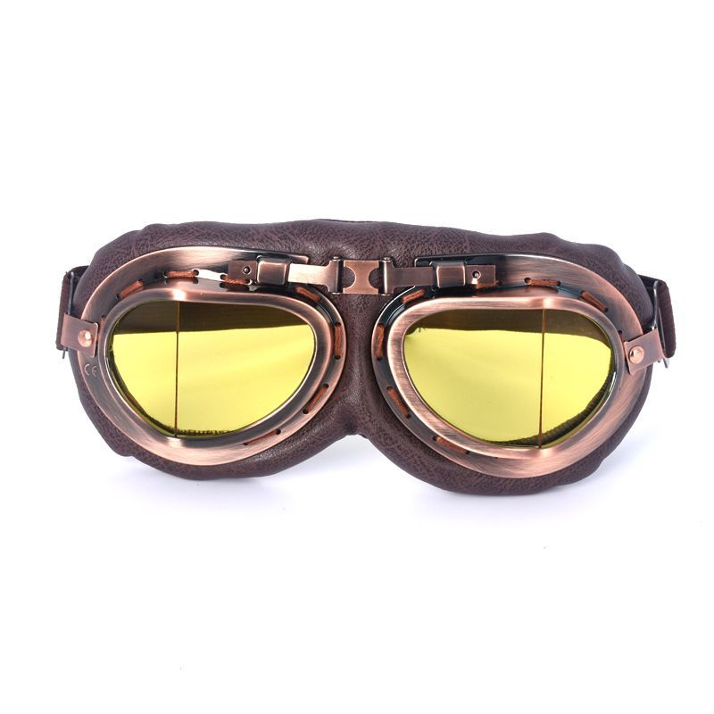Retro Motorcycle Goggles Vintage Helmet Sunglasses Hiking Ski Eyewear