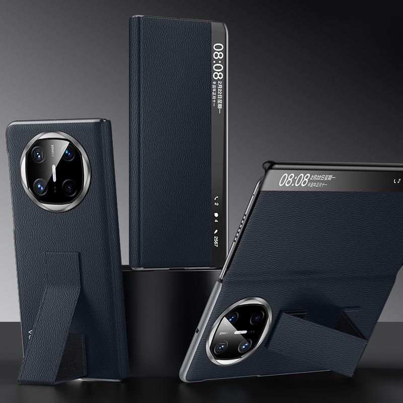 Smart View Window Leather Phone Case For Huawei Mate X6