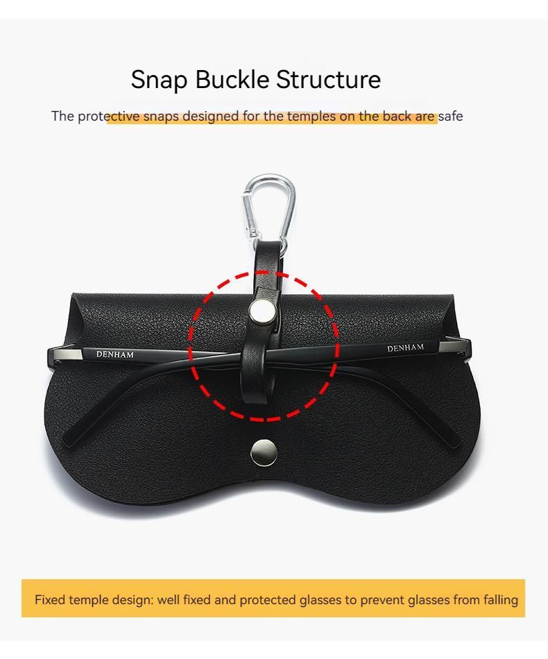 Glasses Storage Bag Pu Leather Eyeglass Case Portable Funny Sunglasses Box