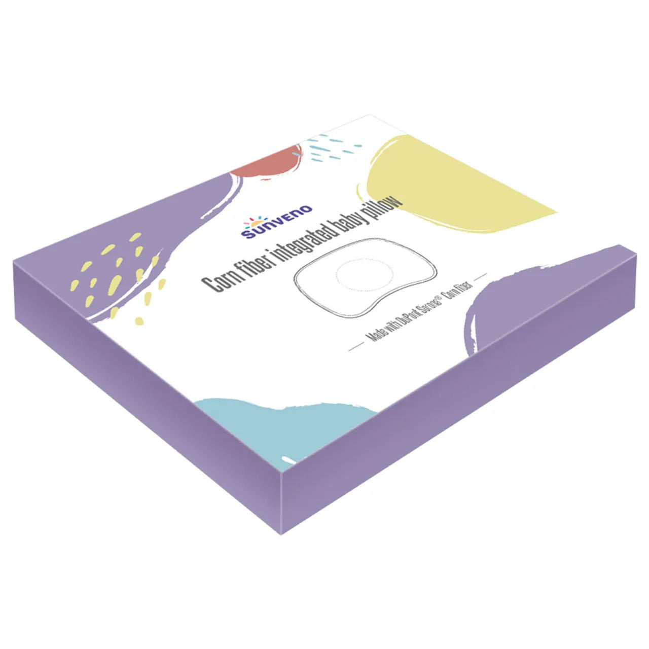 Sunveno - وسادة دوبونت لتشكيل رأس الرضع - أبيض