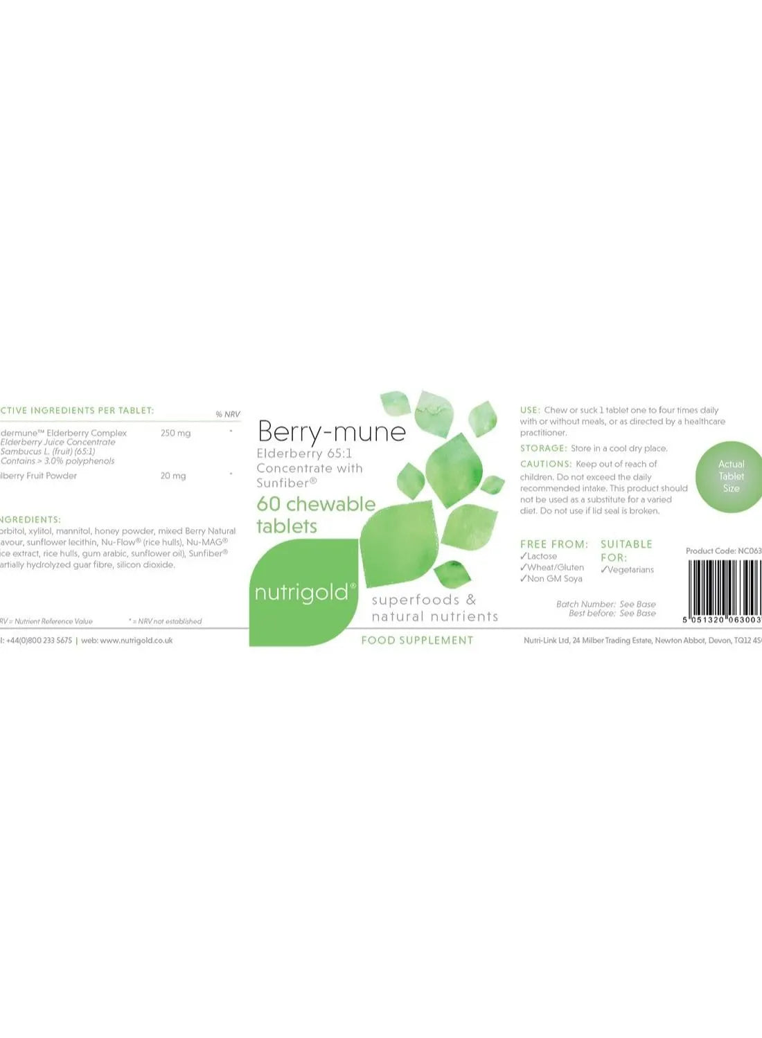 BerryMune 60 Chewable Tabs