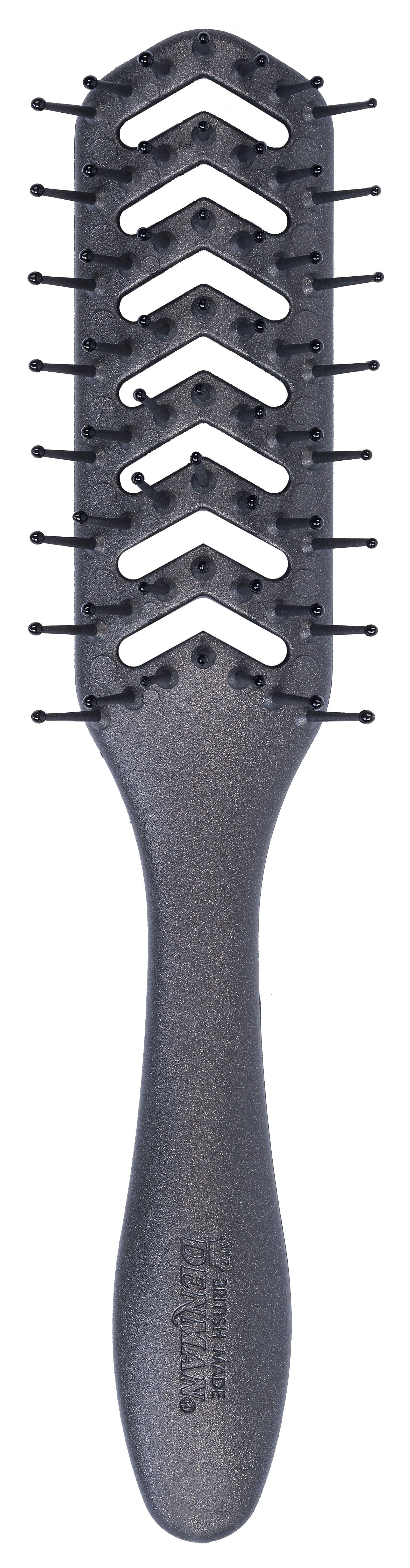 Denman D200 Hyflex Vent Hair Brush, Pewter Brush