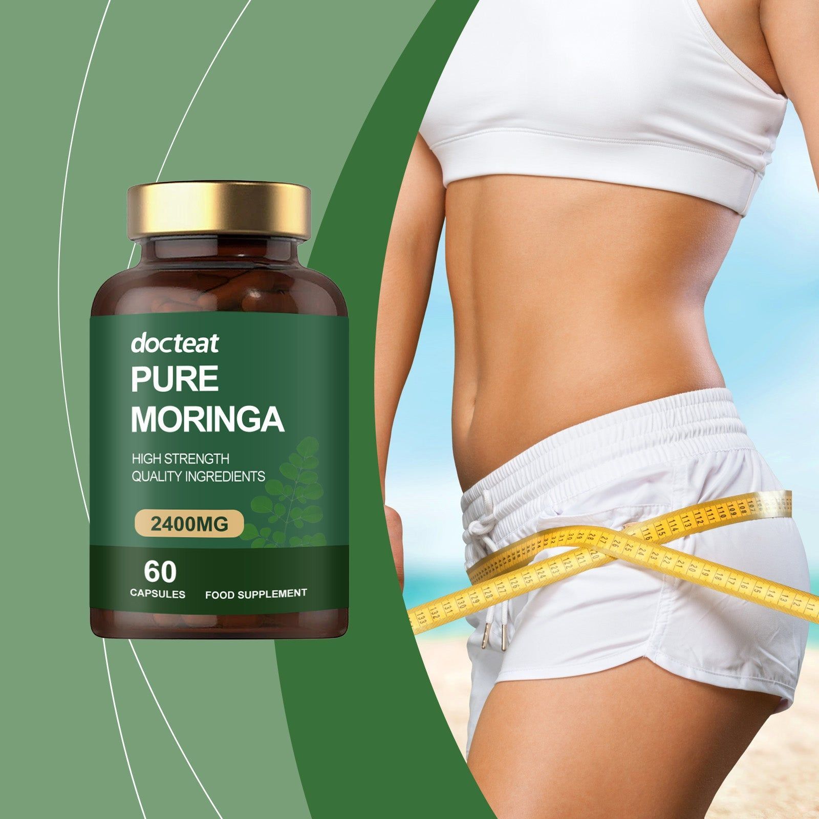 Boost Your Body Care with Moringa Capsules, Reduce Appetite, Enhance Fat Metabolism ,60pcs