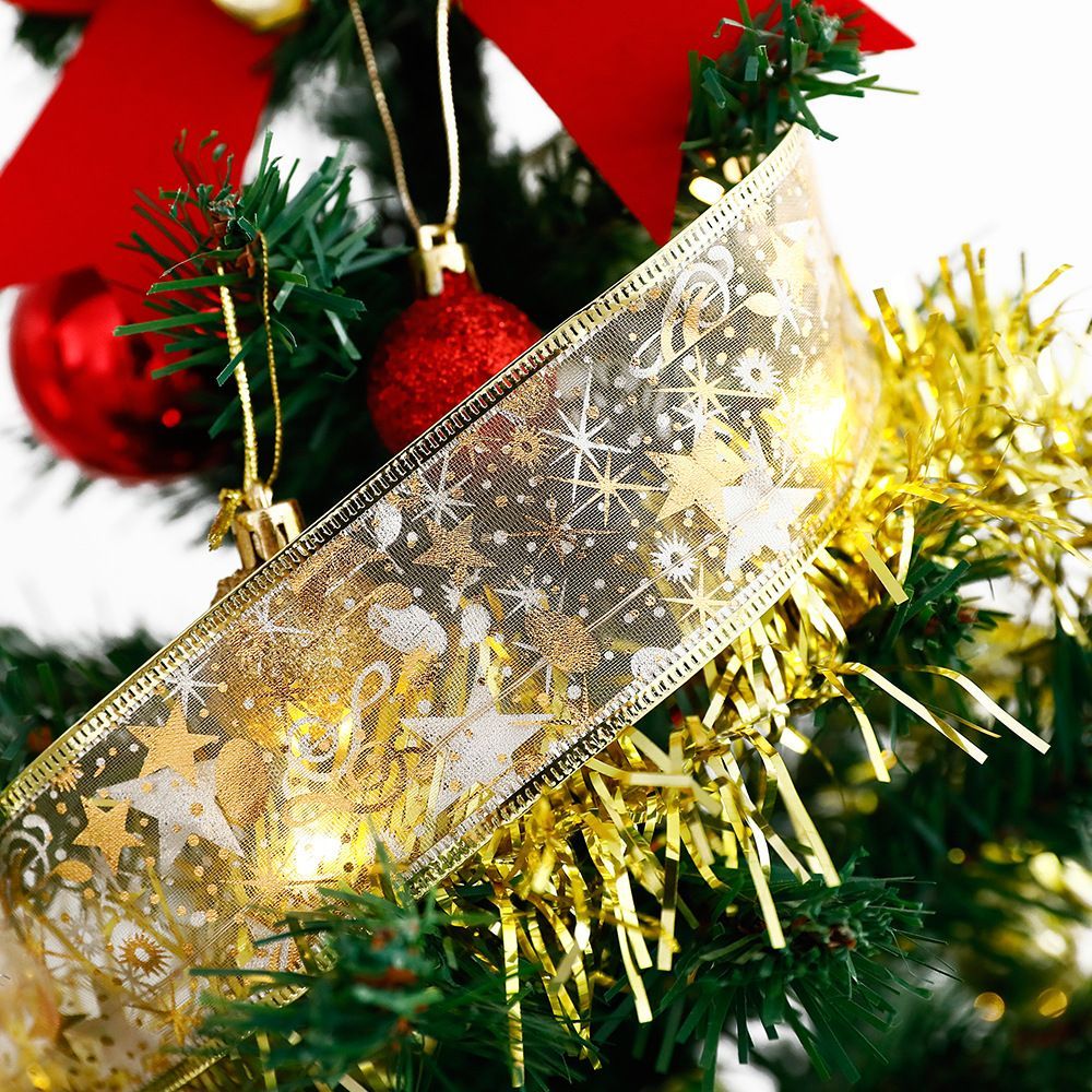 LED Ribbon Fairy Strings Lights Holiday Christmas Tree Decorations Party Ornaments