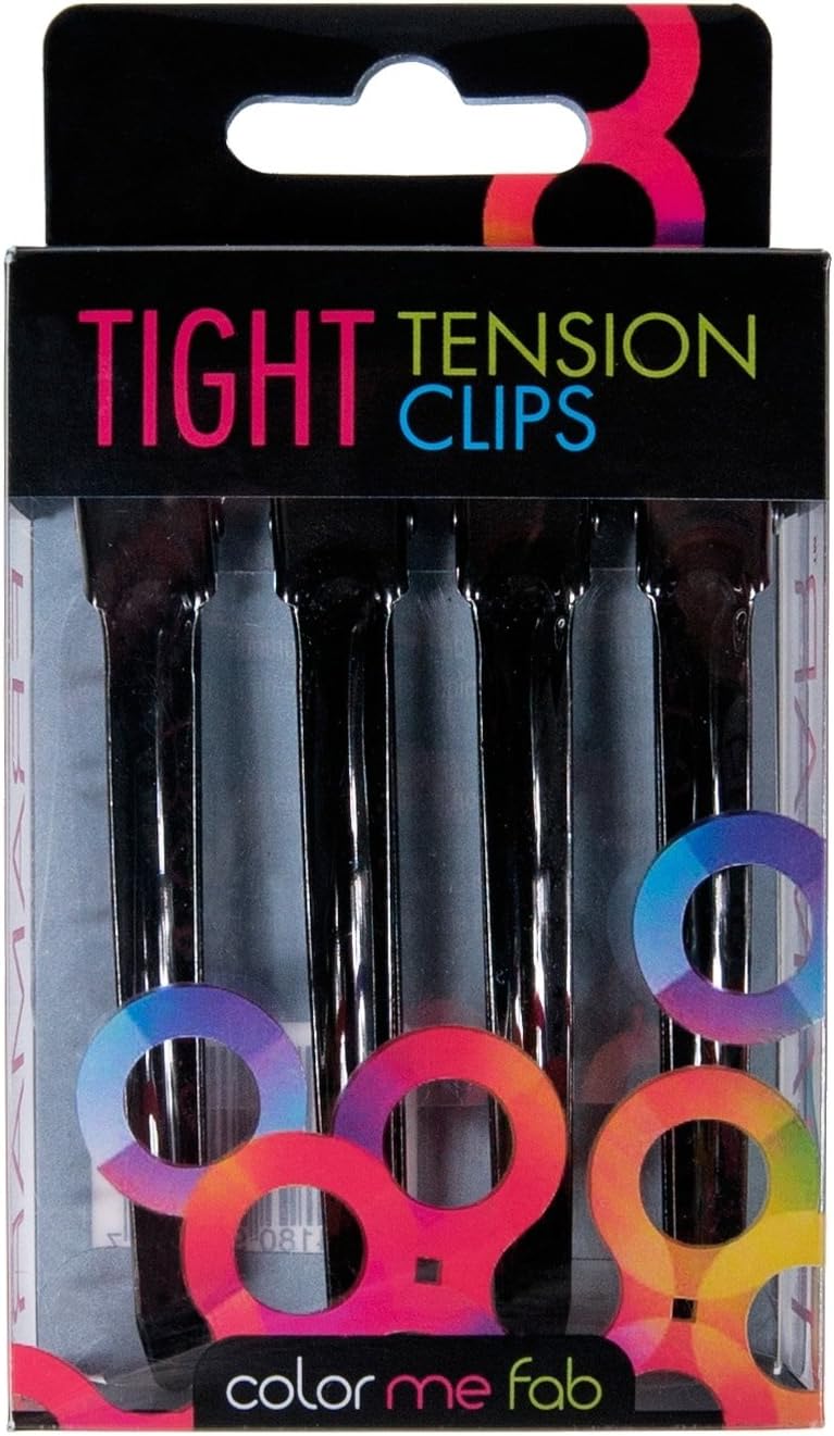 Framar Tight Tension Hair Clips, Black, Pack of 4