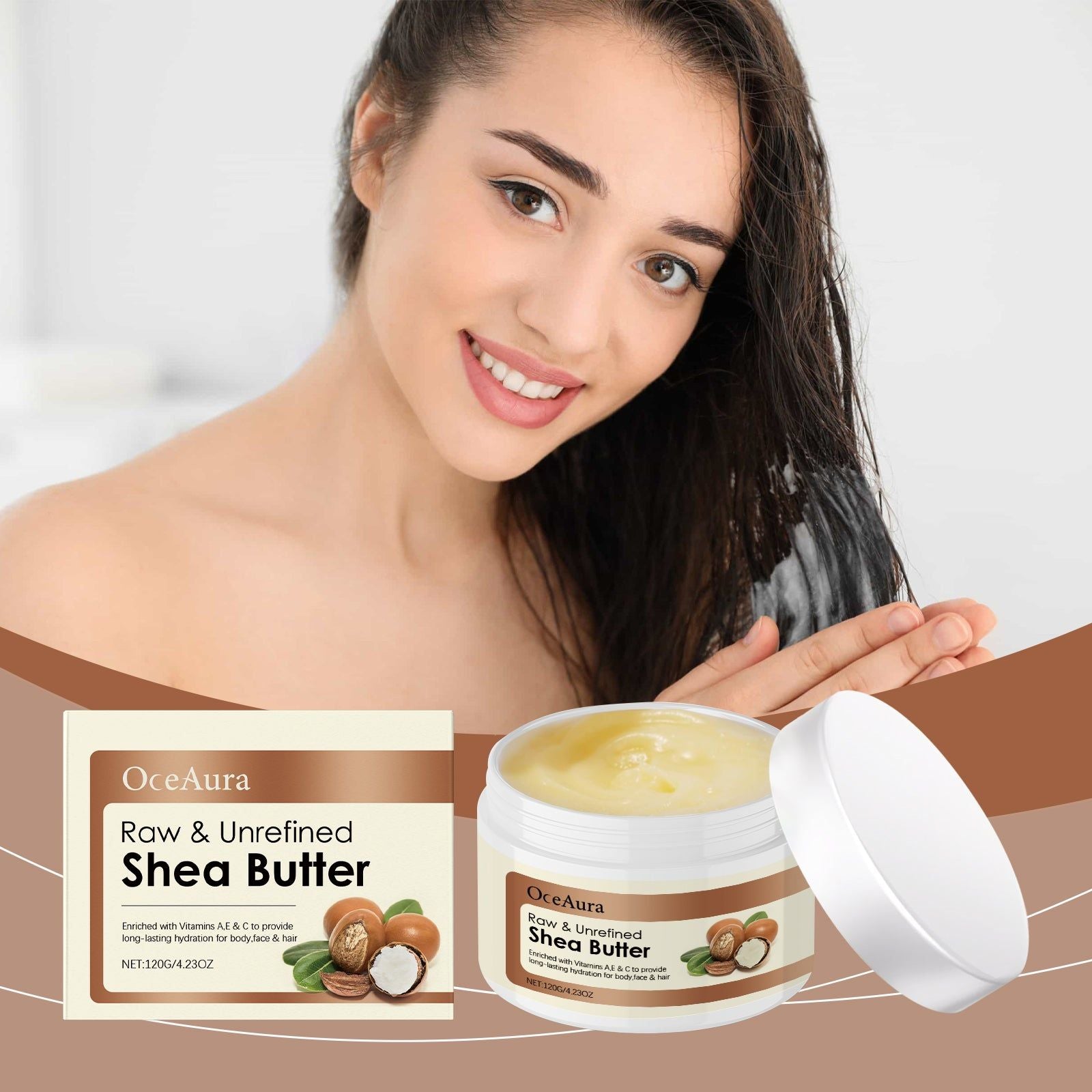 Body Care Moisturizer, Long-Lasting Hydration for Skin and Hair, Nourishing and Softening ,120g
