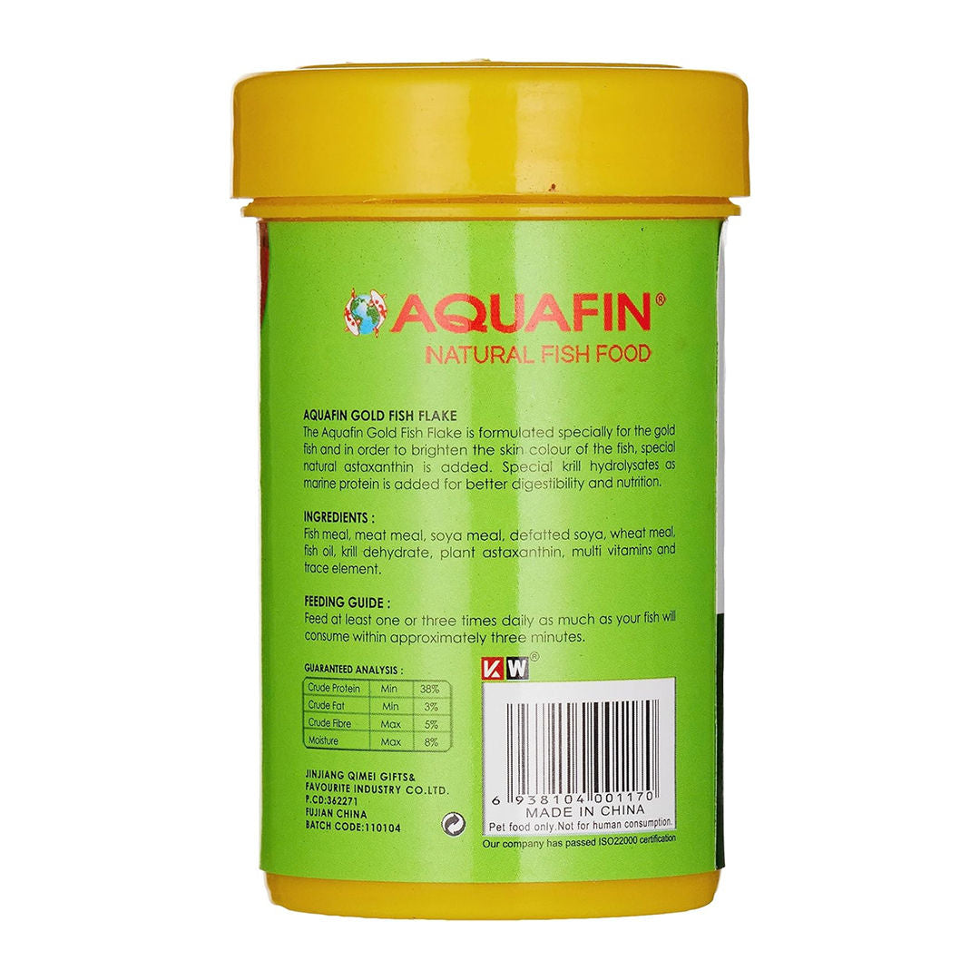 KW Zone Aquafin Goldfish Flake Natural Colour Enhancing Staple Food for Aquarium Fish