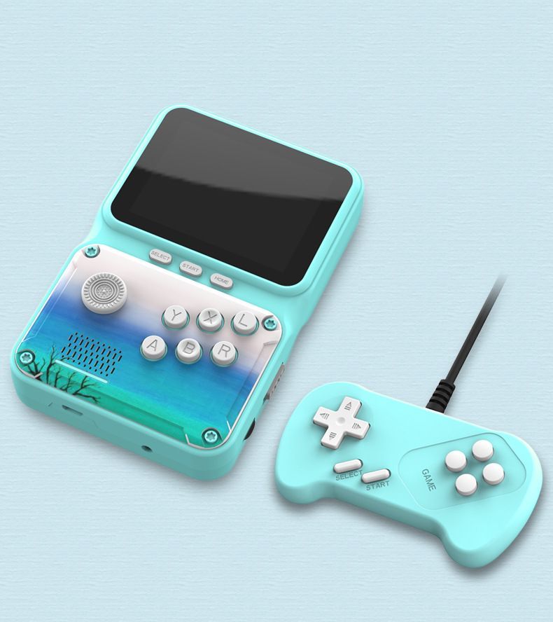 Retro Handheld Game Player Macaron Game Box Support For TV And Two Players